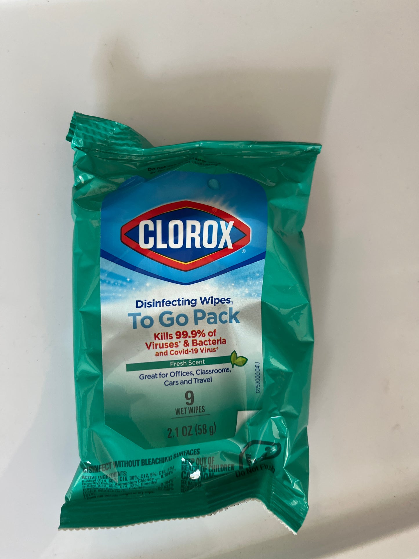 Clorox travel Pack Wipes