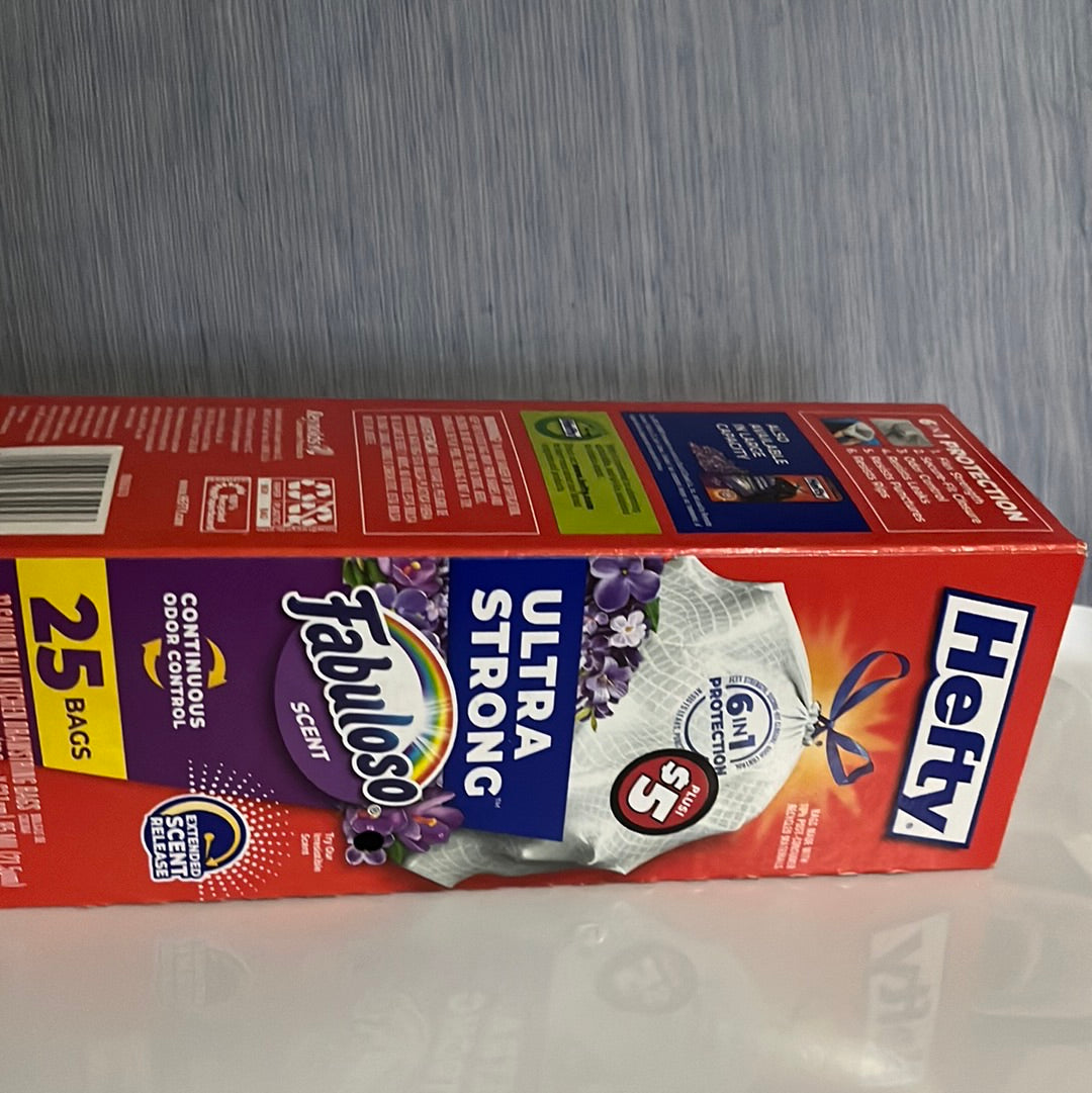 Hefty Trash Bags Fabuloso Scent