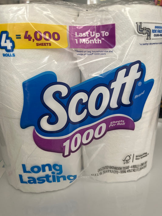 Scott Tissue 4 Pack